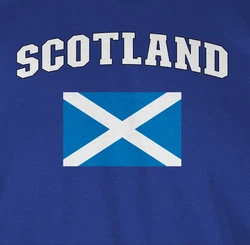 Shirtracer T-Shirt Schottland Schriftzug mit Flagge (2024) 2026