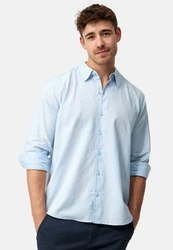 Indicode Langarmhemd INSville Hellblau/Blau