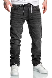 Amaci&Sons Straight-Jeans COPPELL Schwarz/Dunkelgrau/Grau
