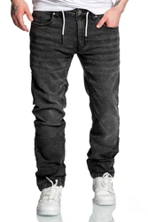 Amaci&Sons Straight-Jeans COPPELL Schwarz/Dunkelgrau/Grau