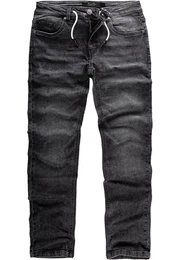 Straight-Jeans COPPELL Sweathose im Denim Look Herren Sweathose in Stretch Denim Basic Jeans Kordel