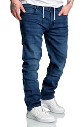 Amaci&Sons Straight-Jeans COPPELL Dunkelblau/Blau/Hellblau