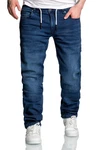 Amaci&Sons Straight-Jeans COPPELL Dunkelblau/Blau/Hellblau