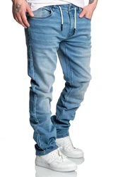Amaci&Sons Straight-Jeans COPPELL Hellblau/Blau