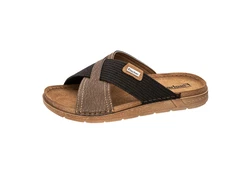 Fischer-Markenschuh Marco Pantolette Braun/Beige/Khaki/Dunkelbraun