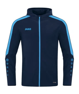 Jako Kapuzensweatshirt Kapuzenjacke Power Dunkelblau/Hellblau/Pastell/Blau
