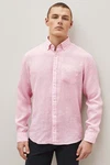 Next Businesshemd Slim Fit Rosa/Rot