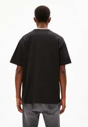 Armedangels T-Shirt AADRU Schwarz/Rot/Dunkelblau