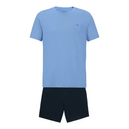 Shorty Pyjamas (2 tlg) mit umlaufendem Markenschriftzug am elastischen Bund