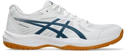 Asics UPCOURT 6 Hallenschuh Weiß/Beige/Blau/Creme