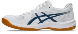 Asics UPCOURT 6 Hallenschuh Weiß/Beige/Blau/Creme