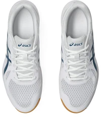 Asics UPCOURT 6 Hallenschuh Weiß/Beige/Blau/Creme