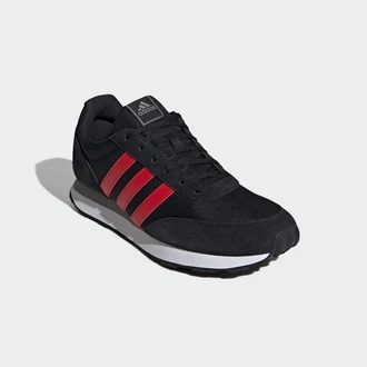 adidas Run 60s 3.0 Leather Shoes Schwarz/Rot/Dunkelblau