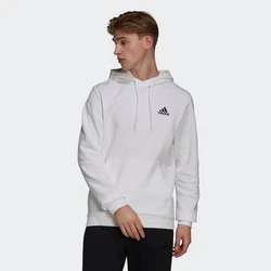 adidas Sportswear Kapuzensweatshirt ESSENTIALS FLEECE HOODIE Weiß/Creme/Grau/Hellgrau