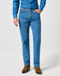 Wrangler Regular-Fit-Jeans Hose Texas Hellblau/Blau