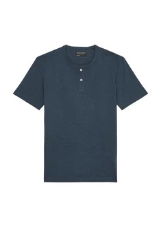 Marc O'Polo Henleyshirt mit Knopfleiste Dunkelblau/Blau/Grau