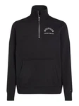 Tommy Hilfiger Sweatshirt ROUNDALL STAND COLLAR ZIP mit Stehkragen und Reißverschluss schwarz