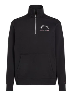 Tommy Hilfiger Sweatshirt ROUNDALL STAND COLLAR ZIP mit Stehkragen und Reißverschluss