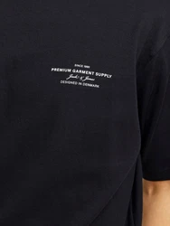 Jack & Jones Rundhalsshirt JPRBLACHAD BRANDING SS CREW NECK TEE Dunkelblau/Schwarz