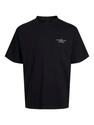 Jack & Jones Rundhalsshirt JPRBLACHAD BRANDING SS CREW NECK TEE Dunkelblau/Schwarz