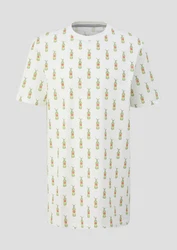 s.Oliver T-Shirt mit Sinalco-Print Artwork Gelb