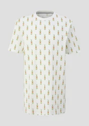 s.Oliver T-Shirt mit Sinalco-Print Artwork Gelb