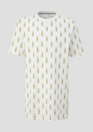 Kurzarmshirt T-Shirt aus Baumwoll-Jersey mit Sinalco-Print Artwork