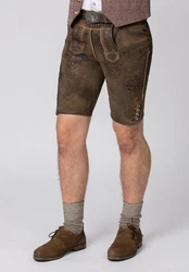 Stockerpoint Trachtenlederhose Artur Braun/Khaki/Dunkelbraun/Beige