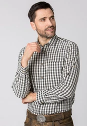 Stockerpoint Trachtenhemd Marco Grün/Schwarz/Dunkelgrün/Gelb/Grau