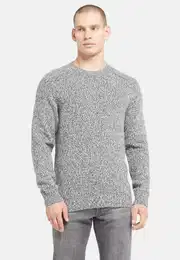 Strickpullover Wollpullover Mit Rundhalsausschnitt