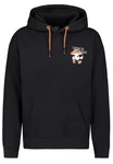 SUBLEVEL Hoodie Sweathoodie Schwarz/Rot/Orange