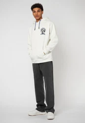 SUBLEVEL Hoodie Sweathoodie Creme/Blau/Weiß/Dunkelblau