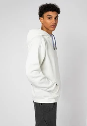 SUBLEVEL Hoodie Sweathoodie Creme/Blau/Weiß/Dunkelblau