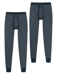 Lange Unterhose Feinripp Melange (2-St) long john unterwsche