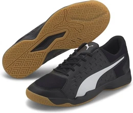 Auriz 003 BLACK- WHITE-GUM Hallenschuh
