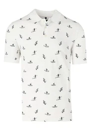 Poloshirt Poloshirt - Modern Fit - Polokragen - Muster - Wei