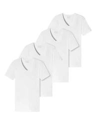 T-Shirt 95/5 (4-tlg) unterziehshirt unterhemd kurzarm