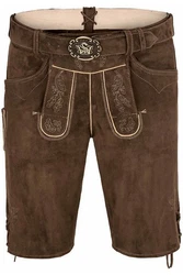 Spieth & Wensky Trachtenlederhose Dunkelbraun/Braun/Khaki