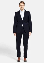 Hosenanzug Business-anzug Modern Fit 1-reihig