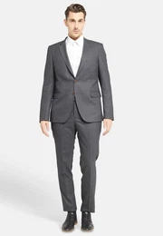 Hosenanzug Business-anzug Regular Fit 1-reihig