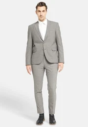 Hosenanzug Business-anzug Slim Fit 1-reihig