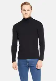 Rollkragenpullover Rippstrick-pullover Mit Rollkragen