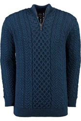 Carraig Donn Strickpullover Blau/Dunkelblau/Hellblau