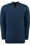 Carraig Donn Strickpullover Blau/Dunkelblau/Hellblau