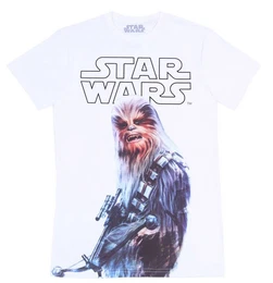 Kurzarmbluse Weies Chewbacca T-Shirt STAR WARS DISNEY S