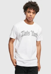 Mister Tee T-Shirt New York Wording Tee Creme