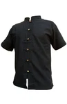 PANASIAM Fisherman Shirt Kurzarmhemd Herren Schwarz/Beige/Dunkelblau/Grau/Hellblau