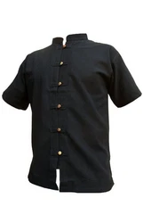 PANASIAM Fisherman Shirt Kurzarmhemd Herren Schwarz/Beige/Dunkelblau/Grau/Hellblau