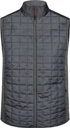 James & Nicholson Steppweste Hybrid Strickfleece Gilet 