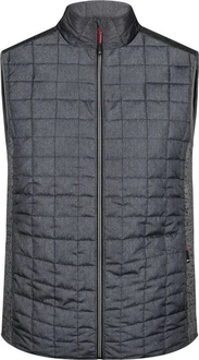 James & Nicholson Steppweste Hybrid Strickfleece Gilet 
